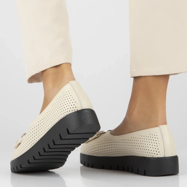 Leather shoes Filippo DP6043/24 BE beige