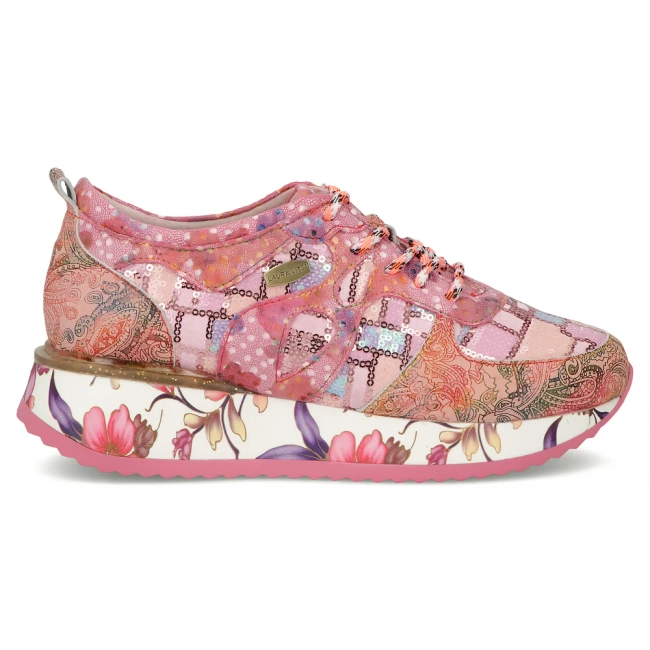 Skórzane sneakersy Laura Vita delphine 07 cerise różowe