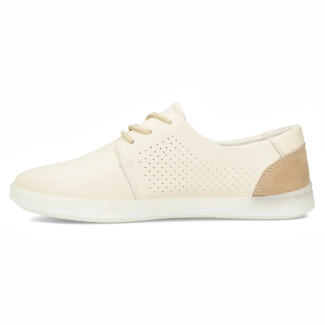 Skórzane półbuty Filippo DP6014/24 BE beżowe