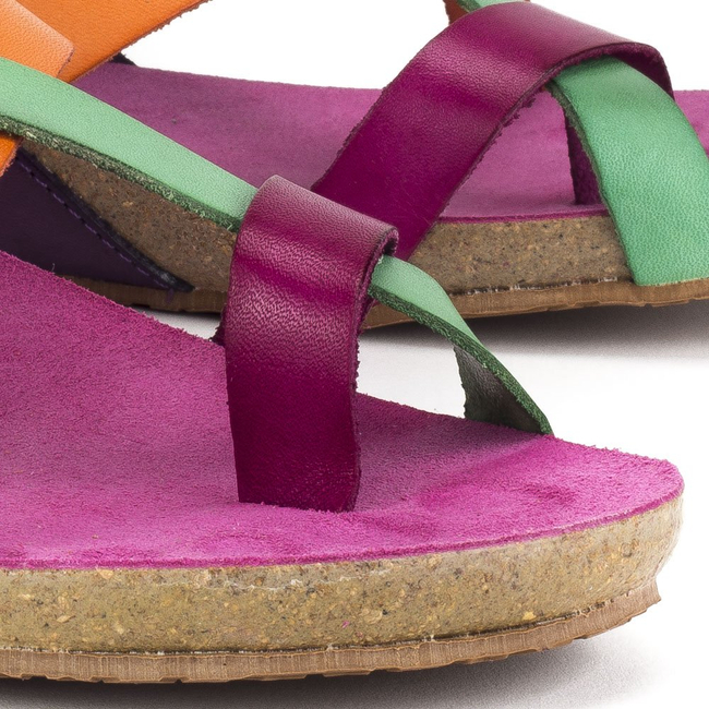 Sandals Yokono Ibiza-718 Vaquetilla Multi Fucsia