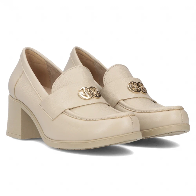 Leather shoes Filippo 20171 taupe