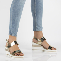Wedge sandals Filippo DS2094/21 GO gold