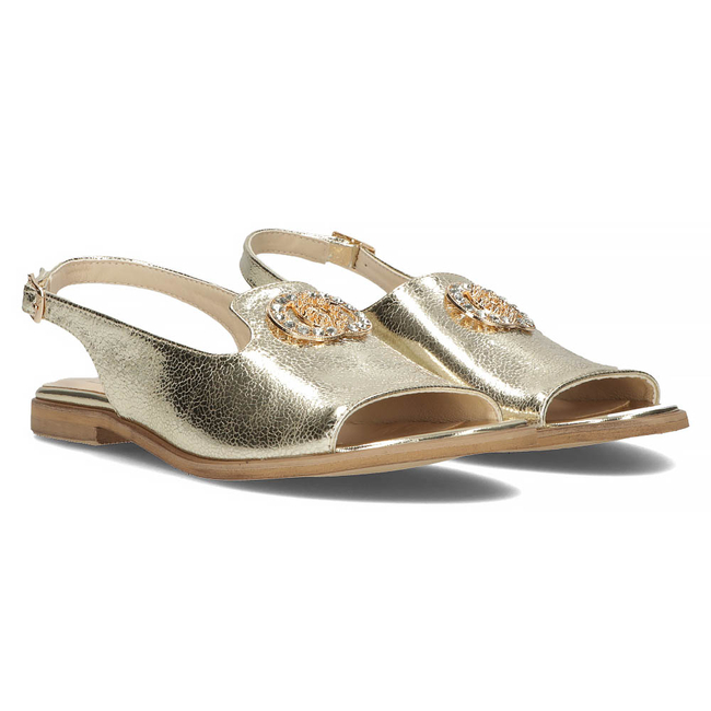 Leather sandals Filippo 116 gold
