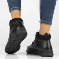 Skórzane botki Filippo DBT6629/24 BK czarne