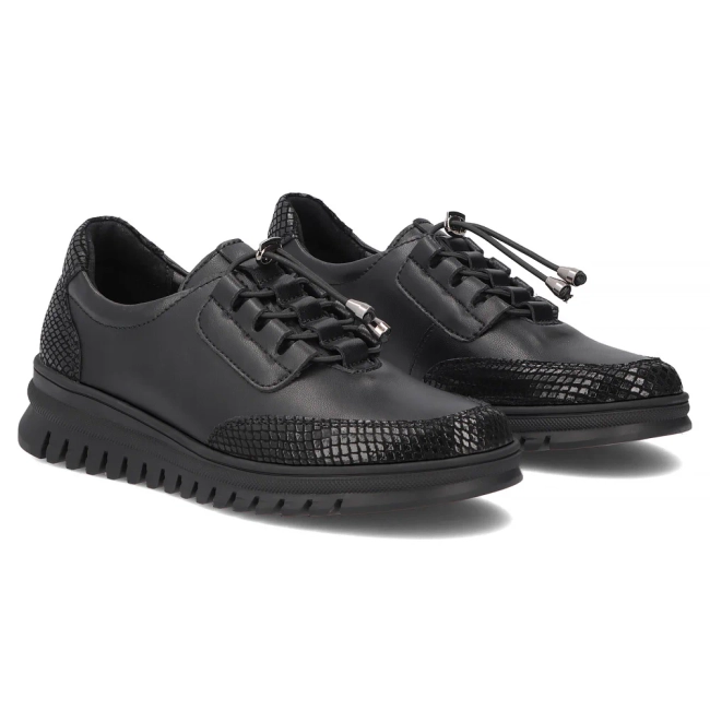 Leather shoes Filippo DP8102/26 BK black