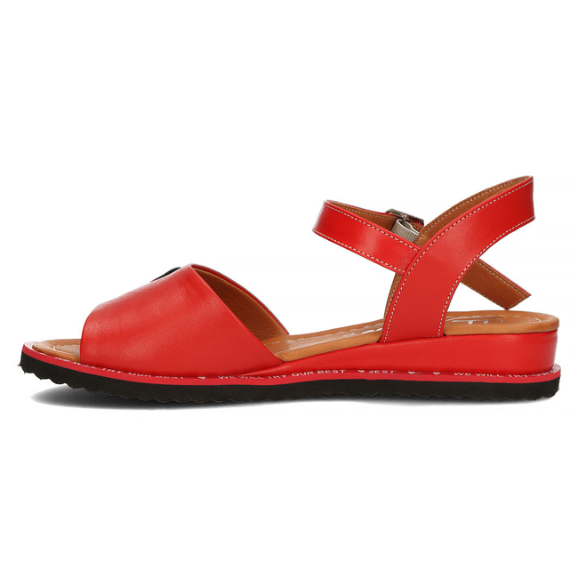 Leather sandals Filippo DS3913/22 RD red