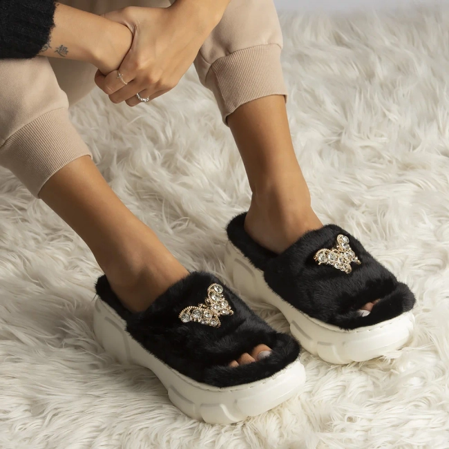 Slippers Filippo DK6688/24 BK black