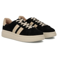 Skórzane sneakersy Filippo DP7499/26 BK czarne