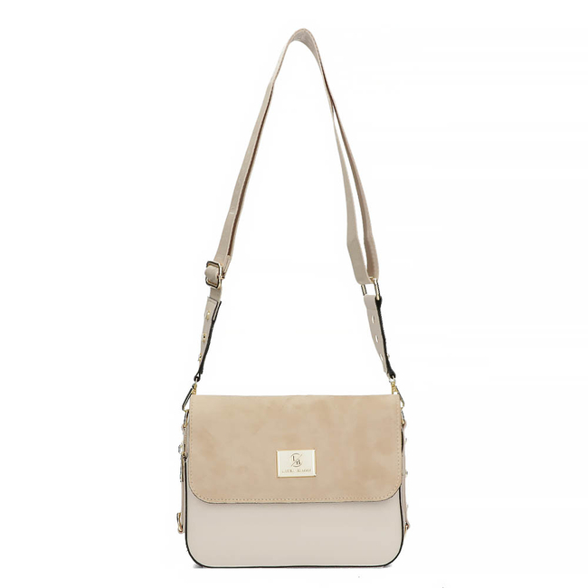 Torebka Laura Biaggi Listonoszka JS-170 beżowa