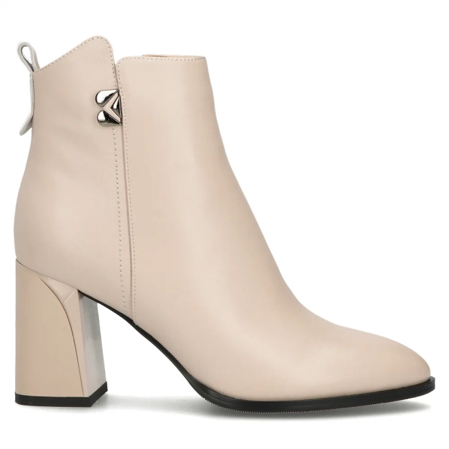 Leather ankle boots Filippo DBT6578/24 BE beige