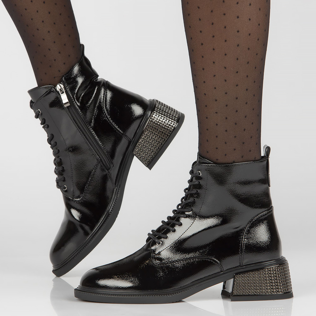 Leather boots Filippo DBT4110/22 BK black