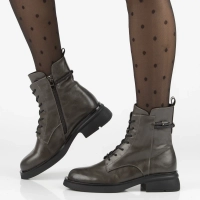 Leather ankle boots Filippo DBT7453/25 GR grey