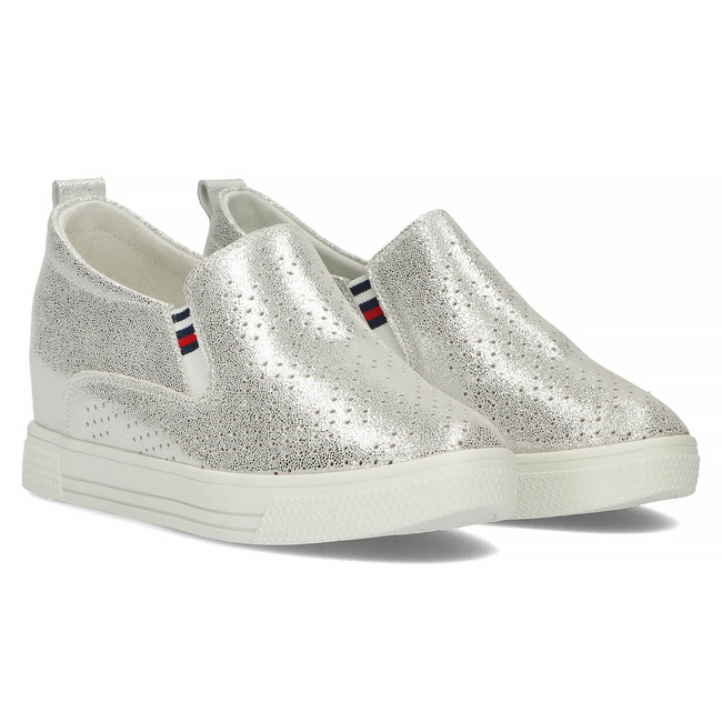 Leather shoes Filippo DP1356/22 SI silver