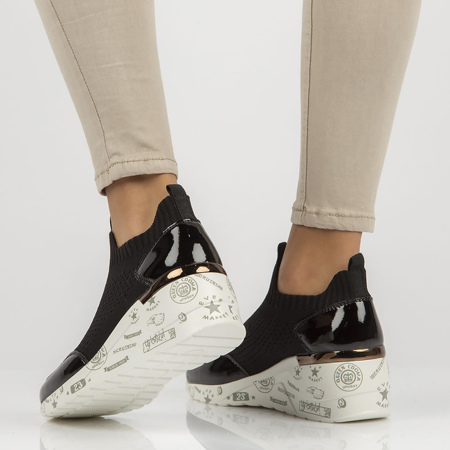 Leather shoes Filippo DP3551/22 BK black