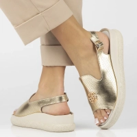 Leather sandals Filippo DS6716/25 GO gold