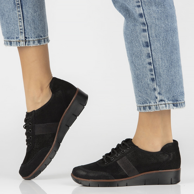 Leather shoes Filippo DP028/23 BK black