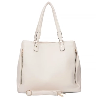 Beige shopper bag velvet mist