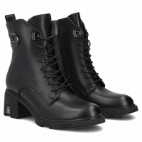 Leather ankle boots Filippo DBT8030/26 BK black