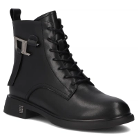 Leather ankle boots Filippo DBT7373/25 BK black