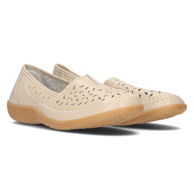 Leather shoes Vinceza DP160/16 BE beige