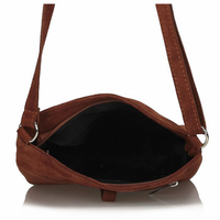 Handbag Toscanio Suede Messenger Bag A88 brown