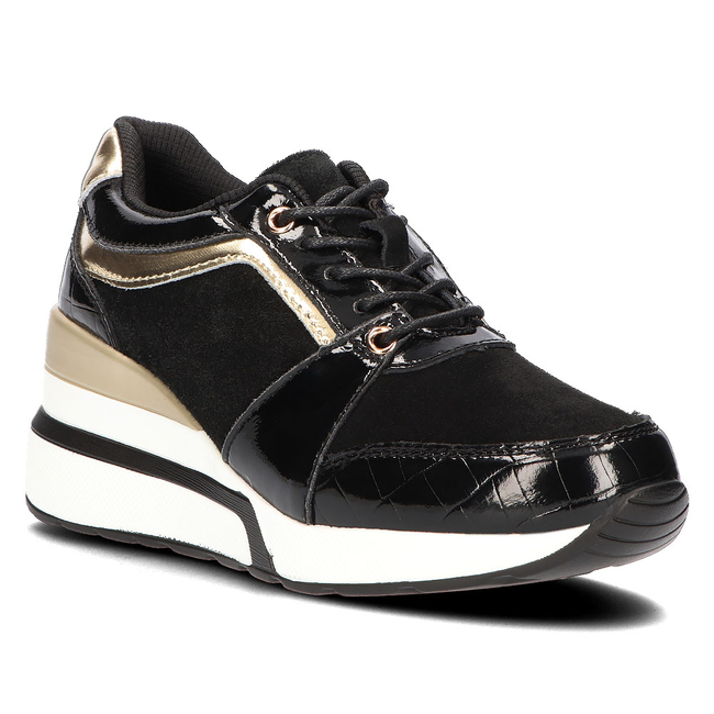 Skórzane sneakersy Filippo DP3167/21 BK