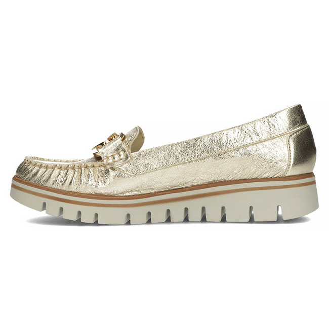 Leather loafers Filippo 10134 gold