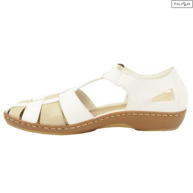 Sandały RIEKER 45869-80 white 8023059