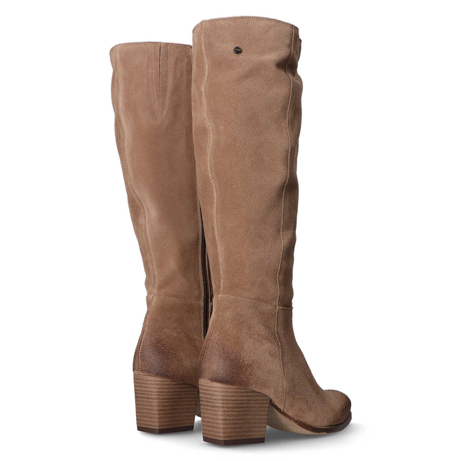 Kozaki Filippo 70109 taupe welur