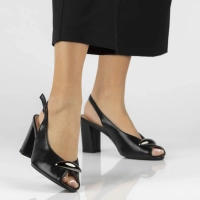 Leather sandals Filippo DS7818/26 BK black