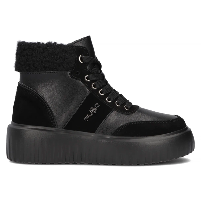 Leather ankle boots DBT6429/24 BK black