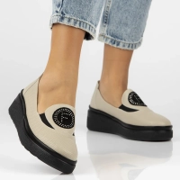 Leather shoes Filippo DP6801/25 BE beige