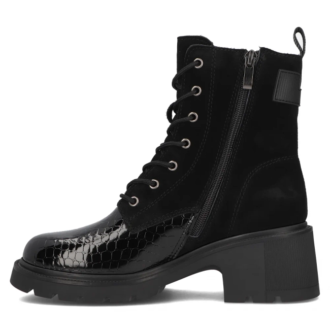 Leather ankle boots Filippo DBT6390/24 BK black