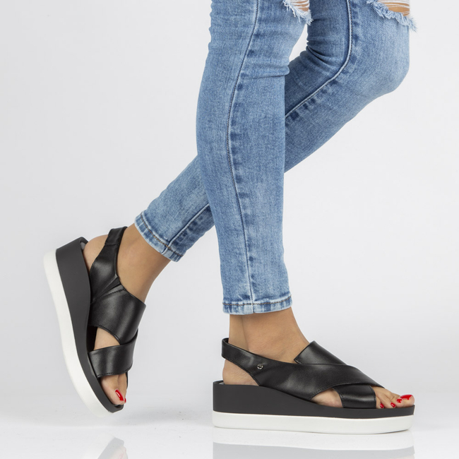 Leather sandals Filippo 40256 black