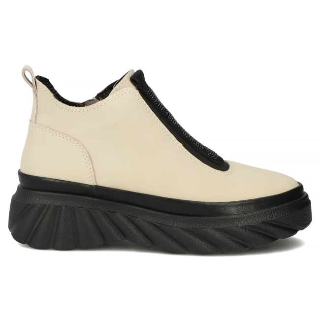 Leather ankle boots Filippo DBT7426/25 BE beige