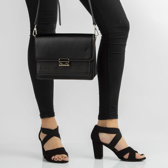 Torebka Filippo Listonoszka TD0153/21 BK czarna plecionka