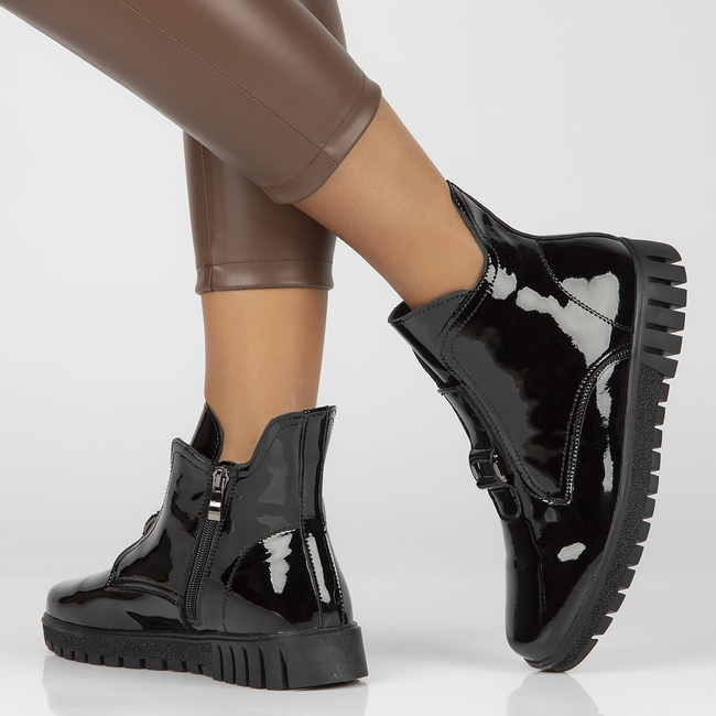 Leather ankle boots Filippo DBT3952/22 BK black