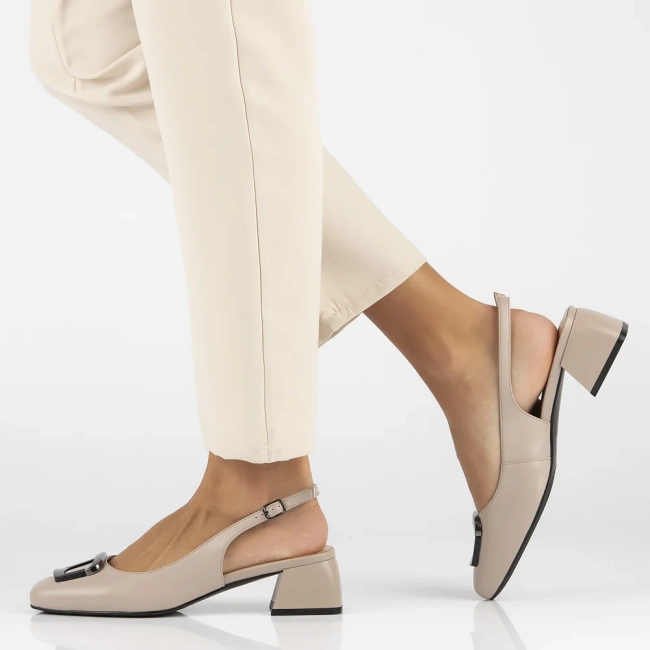 Leather pumps Filippo DP6183/25 BE beige