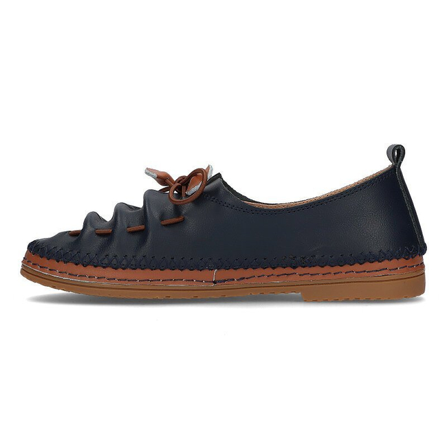 Leather shoes Filippo DP2058/21 NV navy blue