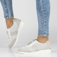 Leather shoes Filippo DP028/23 WH white