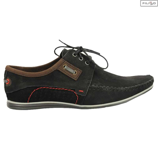 Shoes FILIPPO 846/2 black nubuck 8023664