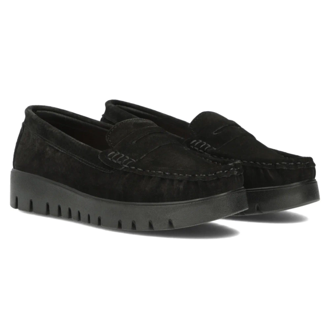 Leather loafers Filippo DP6045/24 BK black