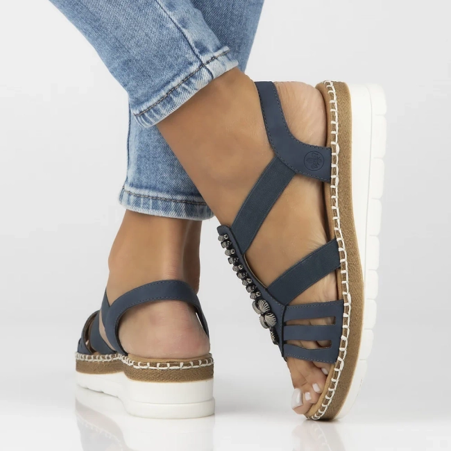 Sandals Rieker V1206-14 blue