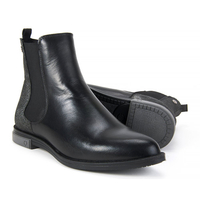 Botki NESSI 874/O czarny + srebro