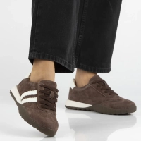 Skórzane sneakersy Filippo DP7534/26 D BR brązowe