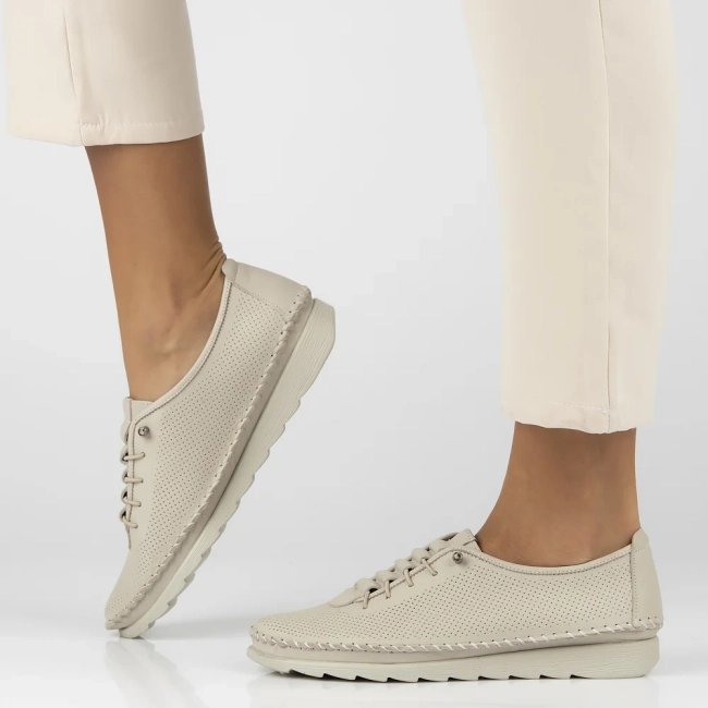 Leather shoes Artiker 54C0751 beige