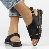 Leather sandals Filippo DS4470/26 BK black