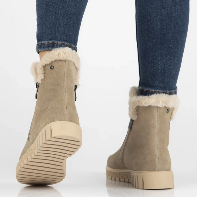 Leather ankle boots DBT6362/24 BE beige