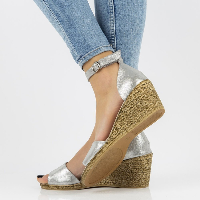 Leather sandals Filippo DS2137/21 SI silver