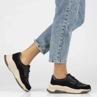 Skórzane sneakersy Filippo DP6435/24 BK czarne